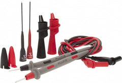 Fluke - Black/Red Electrical Test Equipment Leads Set - Use with Digital Multimeters - Benchmark Tooling