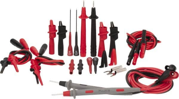 Fluke - Black/Red Electrical Test Equipment Leads Set - Use with All Models - Benchmark Tooling