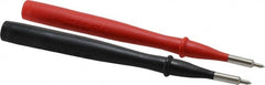 Fluke - Black/Red Electrical Test Equipment Probe - Use with IEC Electrical Wall Outlets - Benchmark Tooling