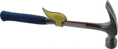 Estwing - 1-3/8 Lb Head, Straight Framing Hammer - 16" OAL, 1-3/64" Face Diam, Smooth Face, Steel Handle with Grip - Benchmark Tooling