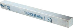 Precision Brand - 12" Long x 1" High x 1" Wide, Zinc-Plated Key Stock - Low Carbon Steel - Benchmark Tooling