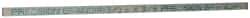 Precision Brand - 12" Long x 3/8" High x 3/16" Wide, Zinc-Plated Key Stock - Low Carbon Steel - Benchmark Tooling