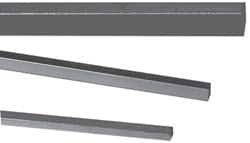 Precision Brand - 12" Long, Plain Key Stock Assortment - Low Carbon Steel - Benchmark Tooling