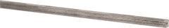 Precision Brand - 12" Long x 1/8" High x 1/8" Wide, Plain Key Stock - Low Carbon Steel - Benchmark Tooling