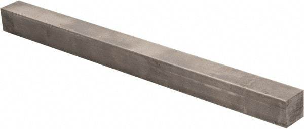 Precision Brand - 12" Long x 7/8" High x 7/8" Wide, Plain Key Stock - Low Carbon Steel - Benchmark Tooling