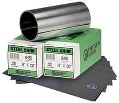 Precision Brand - 5 Ft. Long x 6 Inch Wide x 0.006 Inch Thick, Roll Shim Stock - Stainless Steel - Benchmark Tooling