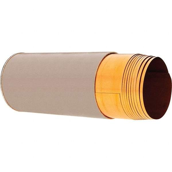 Precision Brand - 100 Inch Long x 6 Inch Wide x 0.01 Inch Thick, Roll Shim Stock - Copper - Benchmark Tooling