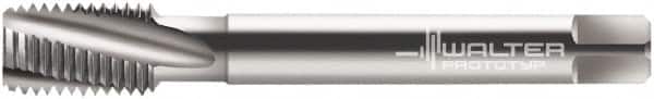 Walter-Prototyp - M12x1.75 Metric 3 Flute 6H Modified Bottoming Spiral Flute Tap - Cobalt, Bright Finish, 110mm OAL, Right Hand Flute, Right Hand Thread, Series 20460 - Exact Industrial Supply
