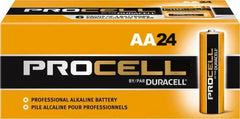 Duracell - Size AA, Alkaline, 144 Pack, Standard Battery - 1.5 Volts, Button Tab Terminal - Benchmark Tooling