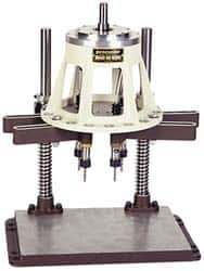 Procunier - 8 Inch Base Diameter, Round Base, Multiple Tapping Attachment - 17 Drivers, 1:1 Gear Ratio, For Use with 23000 Tappers, 29020-29037 and 29053 Machines - Exact Industrial Supply