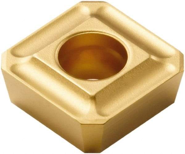 Seco - SPMX0903 75 Grade F40M Carbide Milling Insert - TiAlN/TiN Finish, 1/8" Thick, 3/8" Inscribed Circle - Benchmark Tooling