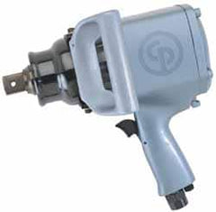 Chicago Pneumatic - 1" Drive, 4,100 RPM, 2,000 Ft/Lb Torque Impact Wrench - Pistol Grip Handle, 900 IPM, 13 CFM, 90 psi, 1/2" NPTF Inlet - Benchmark Tooling