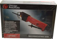 Chicago Pneumatic - 10,000 Strokes per Minute, 3/8 Inch Stroke Length, 5.5 CFM Air Reciprocating Saw - 3 Blades, 6.2 Bar Air Pressure, 3/8 Inch Inlet - Benchmark Tooling