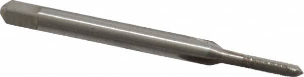 Interstate - M2x0.25 Metric Fine 6H 3 Flute Bright Finish High Speed Steel Straight Flute Standard Hand Tap - Plug, Right Hand Thread, 1-3/4" OAL, 7/16" Thread Length, D3 Limit, Oversize - Exact Industrial Supply