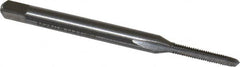 Interstate - M2x0.40 Metric Coarse 6H 3 Flute Bright Finish High Speed Steel Straight Flute Standard Hand Tap - Plug, Right Hand Thread, 1-3/4" OAL, 7/16" Thread Length, D3 Limit, Oversize - Exact Industrial Supply