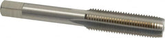 Interstate - M11x1.25 Metric Fine 6H 4 Flute Bright Finish High Speed Steel Straight Flute Standard Hand Tap - Plug, Right Hand Thread, 3-5/32" OAL, 1-7/16" Thread Length, D5 Limit, Oversize - Exact Industrial Supply