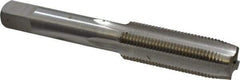 Interstate - M14x1.25 Metric Fine 4 Flute Bright Finish High Speed Steel Straight Flute Standard Hand Tap - Plug, Right Hand Thread, 3-19/32" OAL, 1-21/32" Thread Length, D4 Limit, Oversize - Exact Industrial Supply