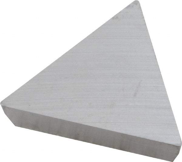 Kennametal - TPG431 Grade K68 Carbide Turning Insert - Uncoated, 60° Triangle, 1/2" Inscr Circle, 3/16" Thick, 1/64" Corner Radius - Benchmark Tooling