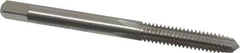 Interstate - M5x1.00 Metric Special 6H 4 Flute Bright Finish High Speed Steel Straight Flute Standard Hand Tap - Plug, Right Hand Thread, 2-3/8" OAL, 7/8" Thread Length, D5 Limit, Oversize - Exact Industrial Supply