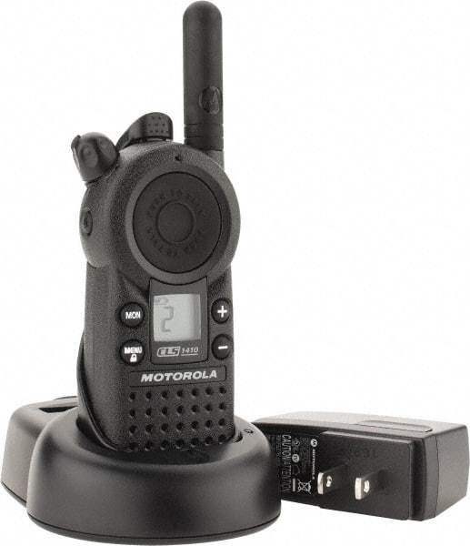 Motorola - 200,000 Sq Ft Range, 4 Channel, 1 Watt, Series CLS, Professional Two Way Radio - UHF Band, Lithium-Ion Battery, 12 hr Life, 5.8" High x 2" Wide x 1.1" Deep, Cloning, Low Battery Alerts - Benchmark Tooling