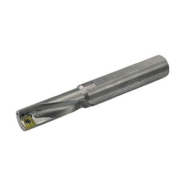 Allied Machine and Engineering - 1.42" Max Drill Depth, 3xD, 14mm Diam, Indexable Insert Drill - 1 Insert, 5/8" Shank Diam, Straight Shank - Benchmark Tooling