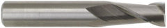 M.A. Ford - 1/2", 1" LOC, 1/2" Shank Diam, 3" OAL, 2 Flute, Solid Carbide Square End Mill - Single End, TiCN Finish, 30° Helix, Centercutting, Right Hand Cut, Right Hand Flute, Series 121 - Benchmark Tooling