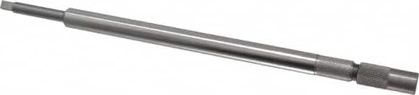 Made in USA - 1/4 Inch Tap, 9 Inch Overall Length, 7/16 Inch Max Diameter, Tap Extension - 0.255 Inch Tap Shank Diameter, 0.255 Inch Extension Shank Diameter, 0.191 Inch Extension Square Size, 1 Inch Tap Depth, Tool Steel - Benchmark Tooling