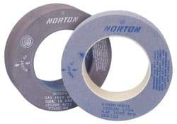 Norton - 20" Diam x 12" Hole x 8" Wide Centerless & Cylindrical Grinding Wheel - 80 Grit, Aluminum Oxide, Type 1, Medium Grade, Vitrified Bond, No Recess - Benchmark Tooling