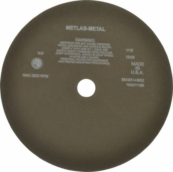 Norton - 12" 90 Grit Aluminum Oxide Cutoff Wheel - 1/16" Thick, 1-1/4" Arbor, 3,820 Max RPM, Use with Angle Grinders - Benchmark Tooling