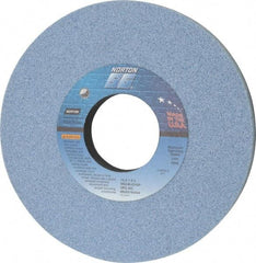 Norton - 10" Diam x 3" Hole x 1" Thick, G Hardness, 46 Grit Surface Grinding Wheel - Ceramic, Type 1, Coarse Grade, 2,485 Max RPM, Vitrified Bond, No Recess - Benchmark Tooling