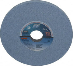 Norton - 7" Diam x 1-1/4" Hole x 1/2" Thick, I Hardness, 60 Grit Surface Grinding Wheel - Ceramic, Type 1, Medium Grade, 3,600 Max RPM, Vitrified Bond, No Recess - Benchmark Tooling