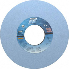 Norton - 10" Diam x 3" Hole x 1" Thick, K Hardness, 60 Grit Surface Grinding Wheel - Ceramic, Type 1, Medium Grade, 2,485 Max RPM, Vitrified Bond, No Recess - Benchmark Tooling