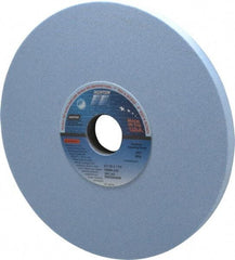 Norton - 8" Diam x 1-1/4" Hole x 1/2" Thick, J Hardness, 80 Grit Surface Grinding Wheel - Ceramic, Type 1, Medium Grade, 3,600 Max RPM, Vitrified Bond, No Recess - Benchmark Tooling