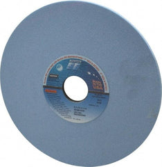 Norton - 8" Diam x 1-1/4" Hole x 1/4" Thick, K Hardness, 80 Grit Surface Grinding Wheel - Ceramic, Type 1, Medium Grade, 3,600 Max RPM, Vitrified Bond, No Recess - Benchmark Tooling