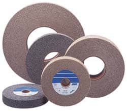 Merit Abrasives - 4" Fine Grade Deburring Disc - 1/4" Shank Diam, Shank Connection, 6,000 Max RPM - Benchmark Tooling