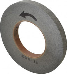 Norton - 10" Diam, 1" Face Width, 5" Center Hole, Fine Grade, Silicon Carbide Deburring Wheel - Convolute, Hard Density 8 Grade, 2,500 RPM - Benchmark Tooling