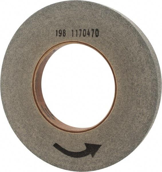 Norton - 10" Diam, 1" Face Width, 5" Center Hole, Fine Grade, Silicon Carbide Deburring Wheel - Convolute, Hard Density 9 Grade, 2,500 RPM - Benchmark Tooling