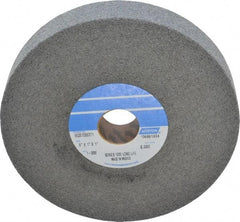 Norton - 6" Diam, 1" Face Width, 1" Center Hole, Medium Grade, Silicon Carbide Deburring Wheel - Convolute, Hard Density 9 Grade, 4,500 RPM - Benchmark Tooling