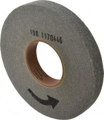 Norton - 8" Diam, 1" Face Width, 3" Center Hole, Fine Grade, Silicon Carbide Deburring Wheel - Convolute, Medium Density 6 Grade, 3,650 RPM - Benchmark Tooling