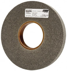 Norton - 8" Diam, 1" Face Width, 3" Center Hole, Medium Grade, Silicon Carbide Deburring Wheel - Convolute, Hard Density 7 Grade, 4,500 RPM - Benchmark Tooling