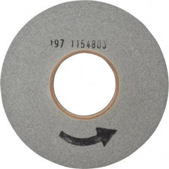 Norton - 8" Diam, 1" Face Width, 3" Center Hole, Medium Grade, Silicon Carbide Deburring Wheel - Convolute, Hard Density 9 Grade, 3,650 RPM - Benchmark Tooling