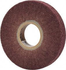Norton - 6" Diam 220 Grit Aluminum Oxide Unmounted Flap Wheel - 2" Hole, 1" Wide, Density 5, Nonwoven, Grade Fine, 3,000 Max RPM - Benchmark Tooling