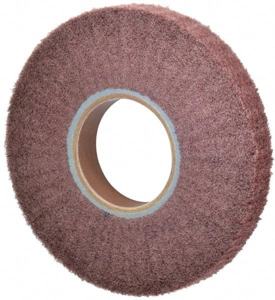 Norton - 8" Diam 220 Grit Aluminum Oxide Unmounted Flap Wheel - 3" Hole, 1" Wide, Density 5, Nonwoven, Grade Fine, 2,500 Max RPM - Benchmark Tooling
