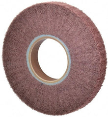 Norton - 8" Diam 220 Grit Aluminum Oxide Unmounted Flap Wheel - 3" Hole, 1" Wide, Density 5, Nonwoven, Grade Fine, 2,500 Max RPM - Benchmark Tooling