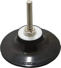 Norton - 3" Diam Quick-Change Type R Disc Backing Pad - 1/4" Shank Diam, Medium Density, 20,000 RPM, Speed-Lok TR Compatible - Benchmark Tooling