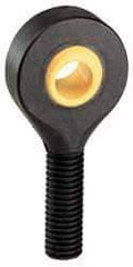 Igus - 1/2" ID, 1-5/16" Max OD, 1,035 Lb Max Static Cap, Self Aligning Spherical Rod End - 1/2-20 RH, 1/2" Shank Diam, 1-1/2" Shank Length, Thermoplastic with Plastic Raceway - Benchmark Tooling