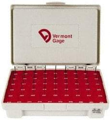 Vermont Gage - 55 Piece, 0.006-0.06 Inch Diameter Plug and Pin Gage Set - Plus 0.0002 Inch Tolerance, Class ZZ - Benchmark Tooling