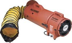 Allegro - 831 CFM, Electrical AC Axial Blower Kit - 8 Inch Inlet/Outlet, 0.33 HP, 115 Max Voltage Rating - Benchmark Tooling