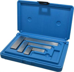 Fowler - 3 Piece, 1-1/2, 3, 4 Inch Base Length, 2, 4, 6 Inch Blade Length, Square Set - Accuracy Up to 0.0008 Inches, Steel - Benchmark Tooling