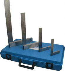 Fowler - 4 Piece, 3, 4, 6, 8 Inch Base Length, 4, 6, 9, 12 Inch Blade Length, Square Set - Steel - Benchmark Tooling
